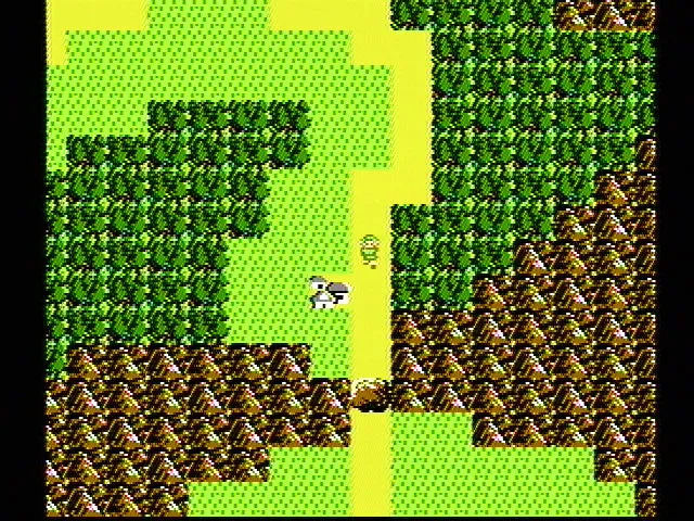 《Zelda II》俯视场景
